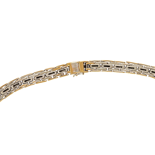 Collier, 18K, Gelb-/Weißgold, Diamanten 2,24 ct