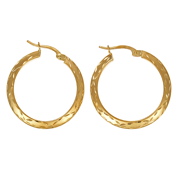 Creolen, 14K, Gelbgold