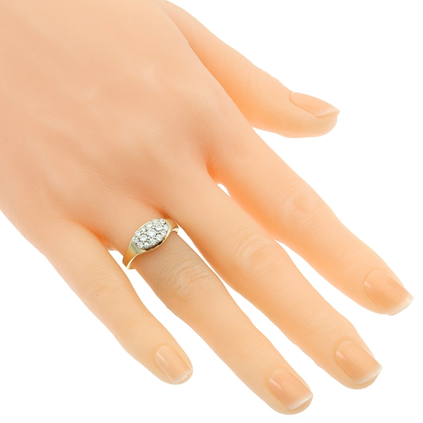 Diamantring, 14K, Gelb-/Weißgold, Brillanten
