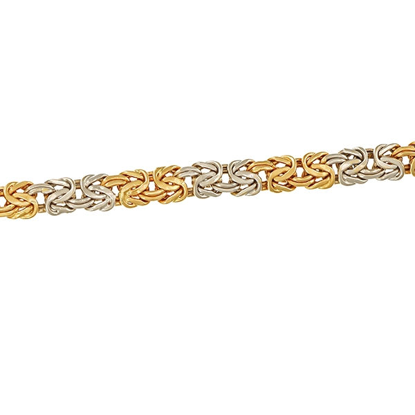 Armband, 14K, Gelb-/Weißgold, Saphir