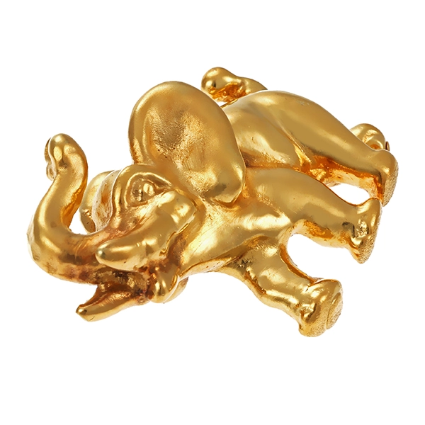 Anhänger, 14K, Gelbgold, Elefant