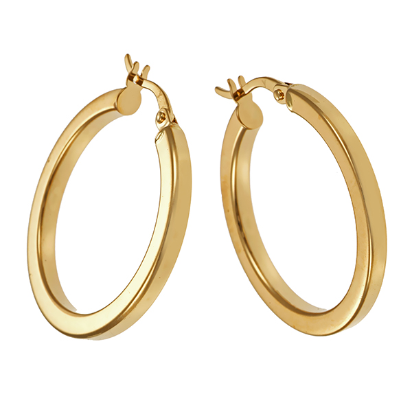 Creolen, 14K, Gelbgold