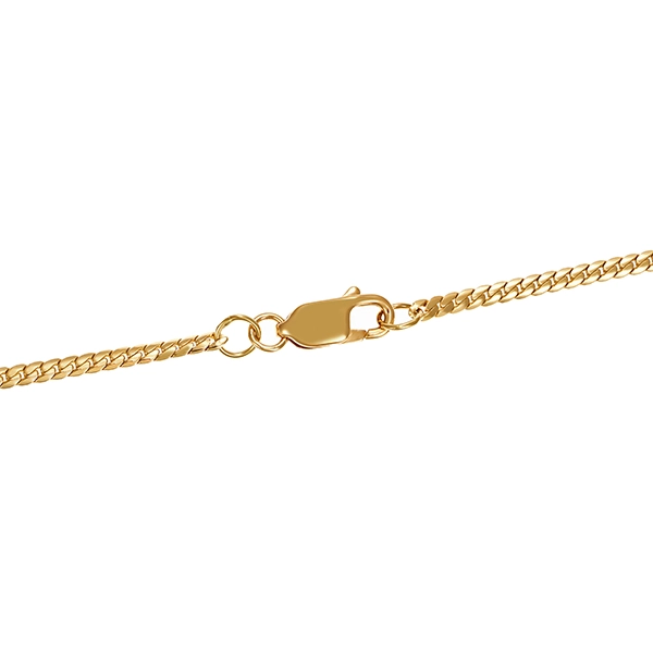 Collier, 14K, Gelbgold, Saphir, Brillant