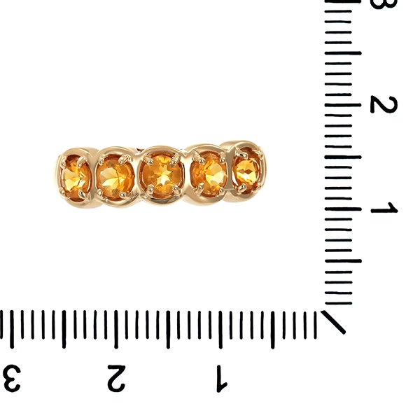 Ring, 10K, Gelbgold, Citrine