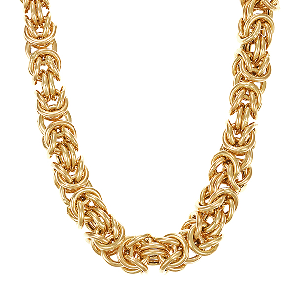 Goldkette, 14K, Gelbgold, Königs-