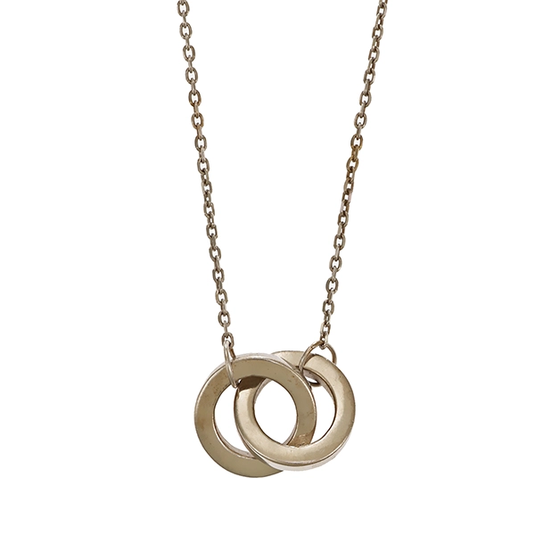 Collierkette, 14K, Weißgold