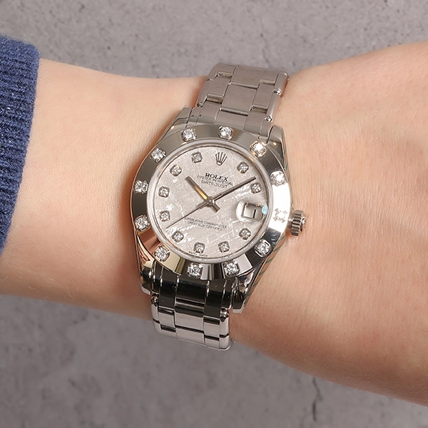 Damenuhr Rolex, 'Datejust' 'Pearlmaster'