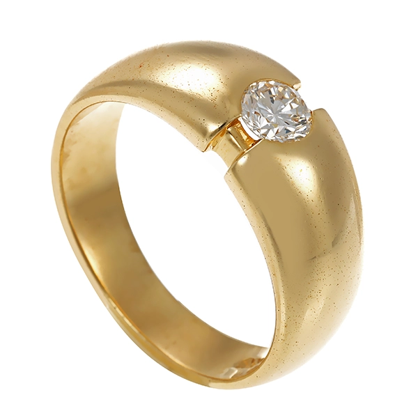 Ring, 14K, Gelbgold, Brillant