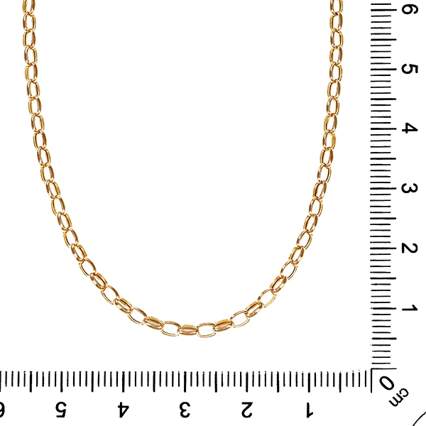Collierkette, Anker-,  9K, Gelbgold