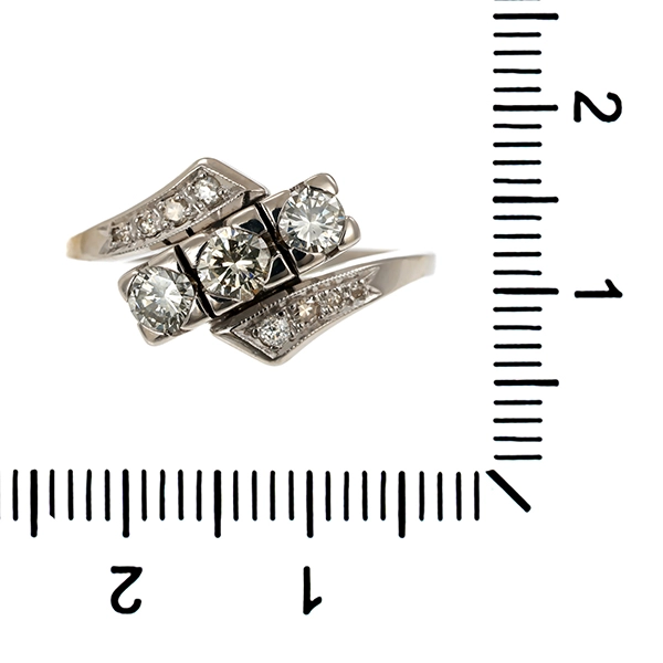 Ring, Platin 950, Brillanten, Diamanten