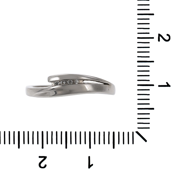 Diamantring, 14K, Weißgold, Brillanten