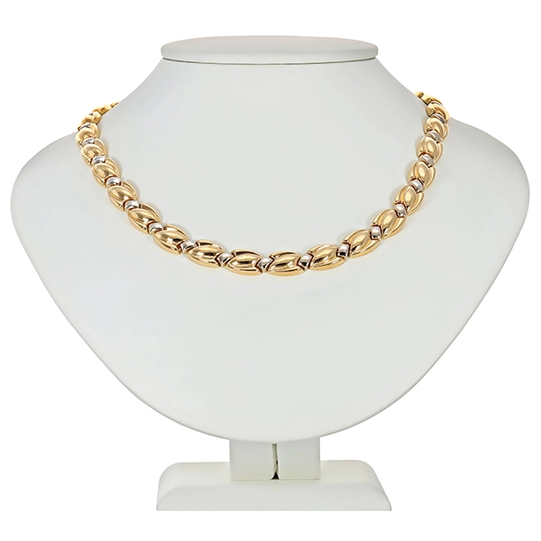 Collier, 14K, Gelb-/Weißgold