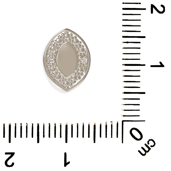 Anhänger, 8K, Weißgold, Diamanten