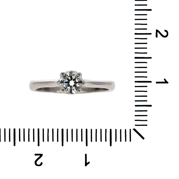 Diamantring, 18K, Weißgold, Brillant 0,39 ct