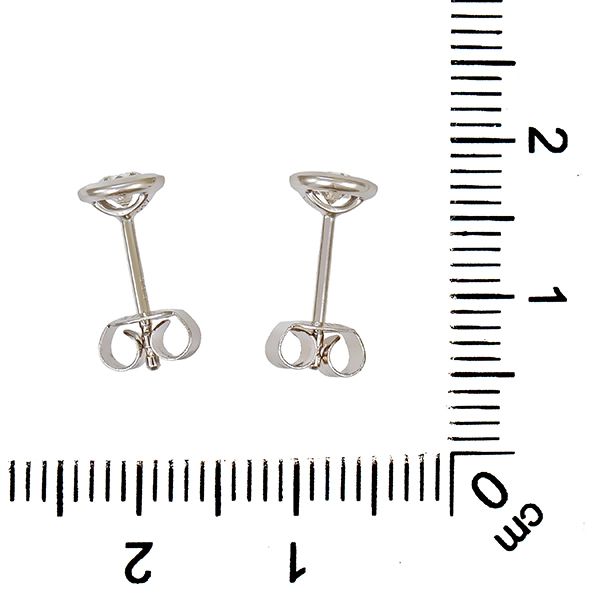 Ohrstecker, 14K, Weißgold, Brillanten