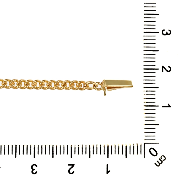 Armband, 8K, Gelbgold, Panzer, L20cm