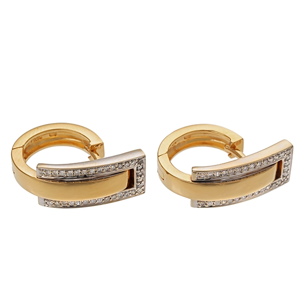 Ohrhänger, 18K, Gelbgold, Brillanten 0,32 ct