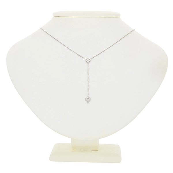Collier, 14K, Weißgold, Brillanten, 0,17ct