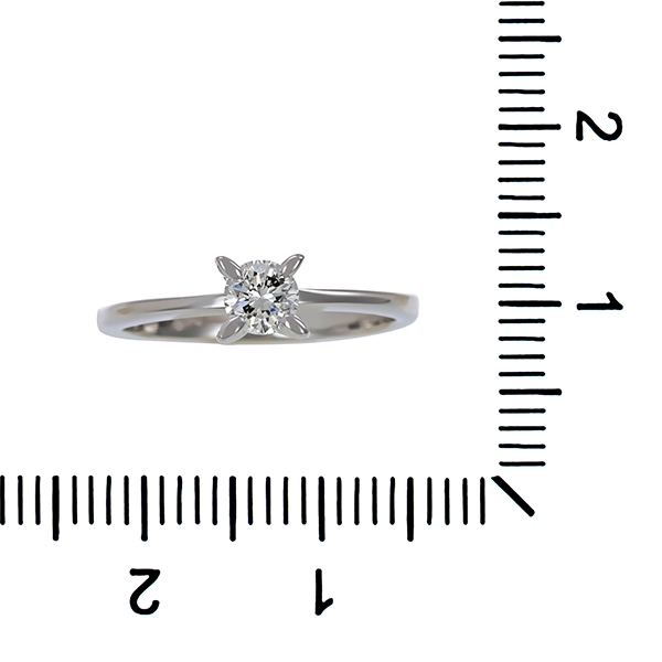 Brillantring, 14K, Weißgold, 0,22ct