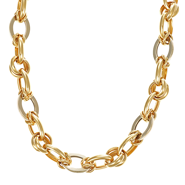 Collier, 14K, Gelb-/Weißgold
