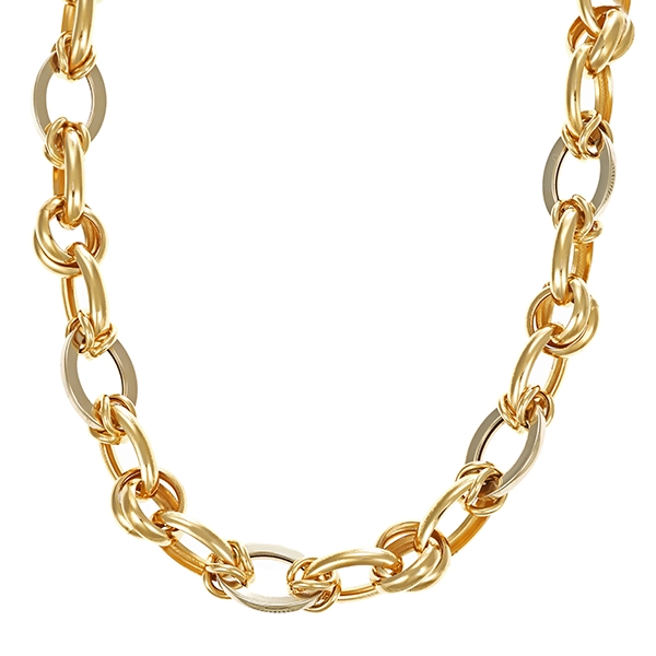 Collier, 14K, Gelb-/Weißgold