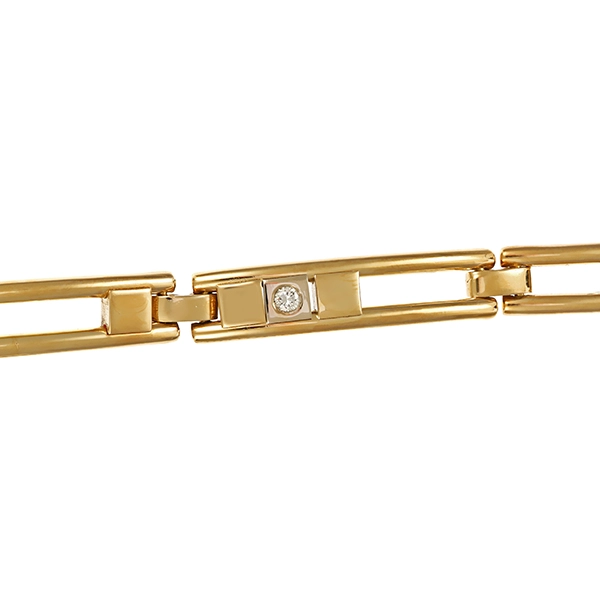Armband, 14K, Gelbgold, Brillanten