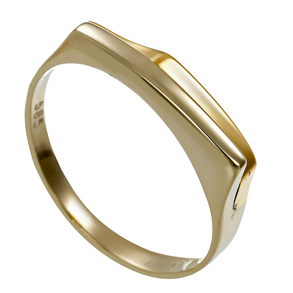 Ring, 14K, Gelb-/Weißgold