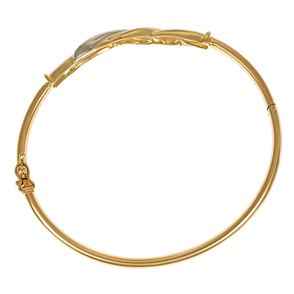 Armreif, 14K, Gelb-/Weißgold