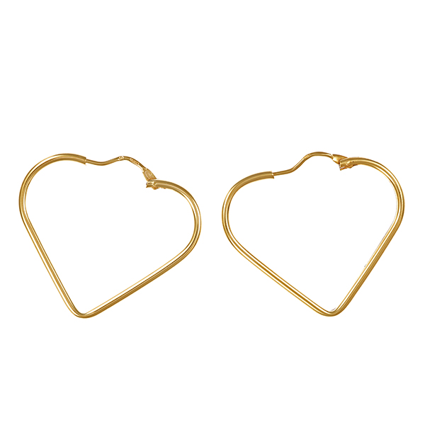 Creolen, 14K, Gelbgold, Herzen