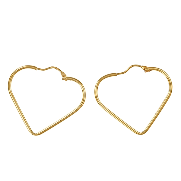 Creolen, 14K, Gelbgold, Herzen