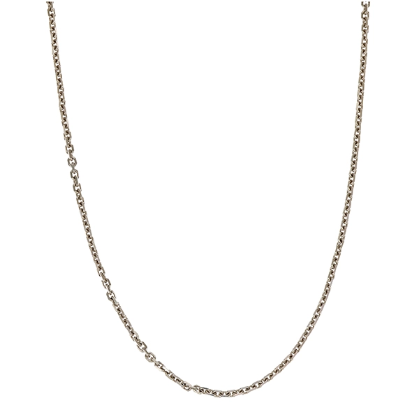 Collierkette, 14K, Weißgold, Anker-