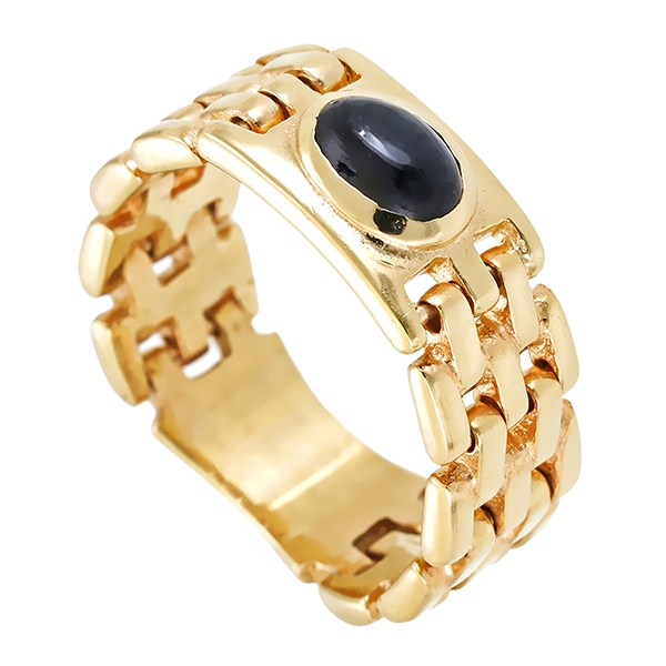 Ring, 14K, Gelbgold, Saphir
