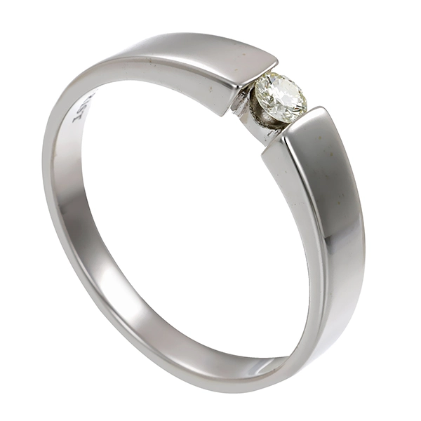 Ring, 14K, Weißgold, Brillant, U52