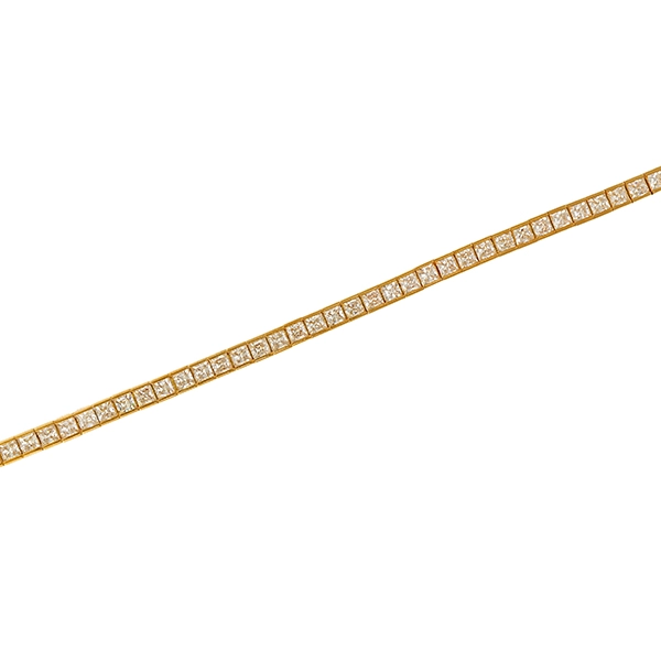 Armband, 18K, Gelbgold, Zirkonia