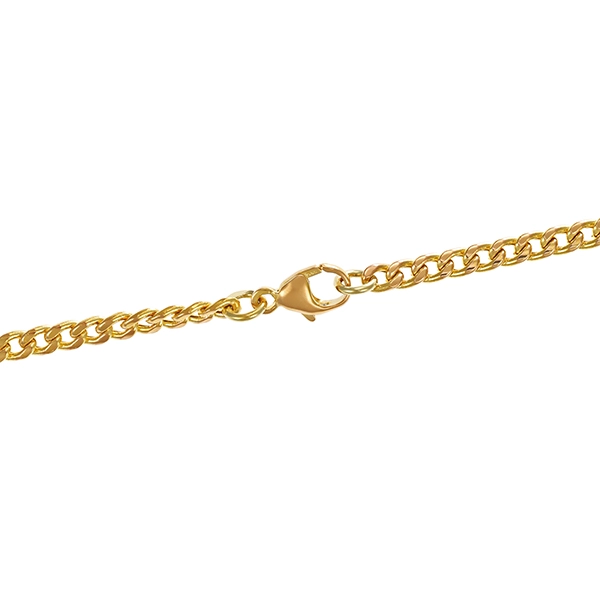 Collier, 14K, Gelbgold, diverse Edelsteine