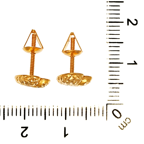 Ohrstecker, 21K, Gelbgold