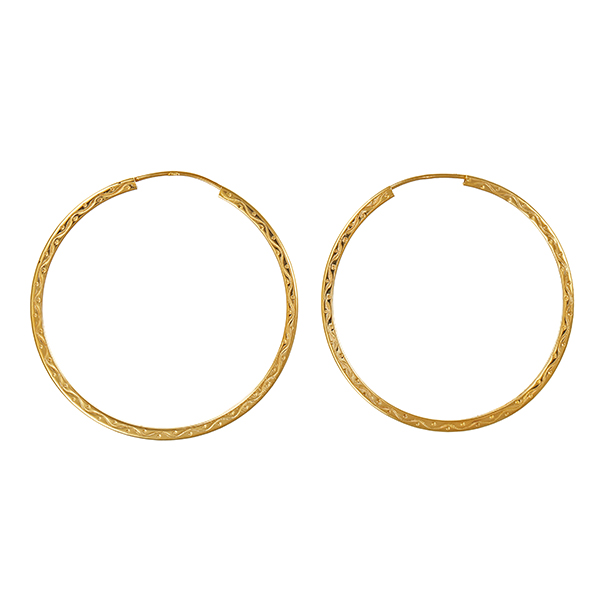 Creolen, 14K, Gelbgold
