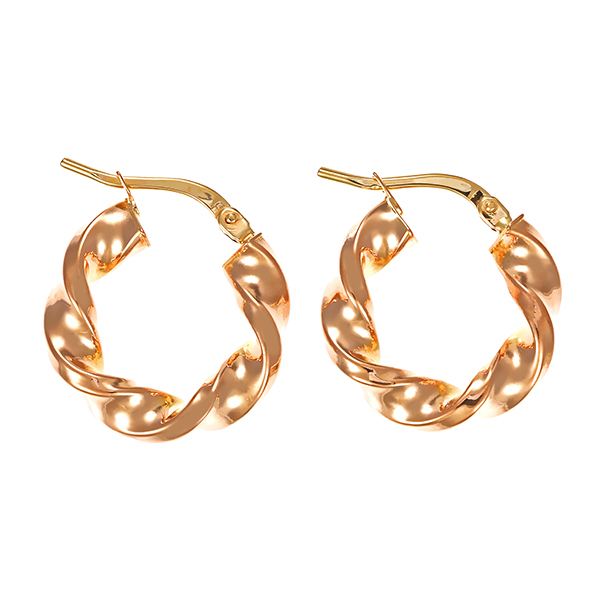 Creolen, 14K, Rotgold