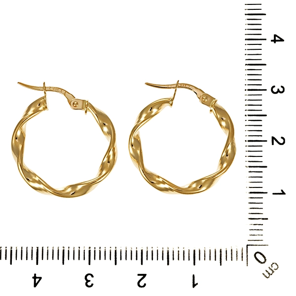 Creolen, 14K, Gelbgold
