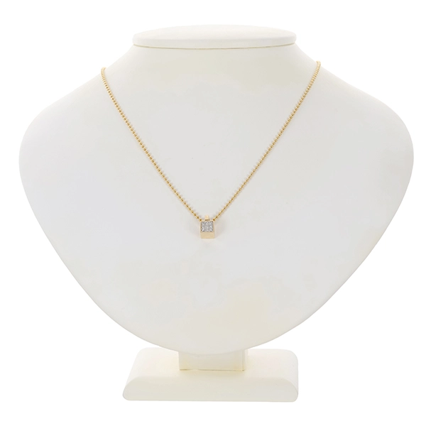 Collier, 18K, Gelb-/Weißgold, Brillanten