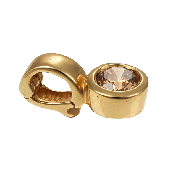 Anhänger, 14K, Gelbgold, Brillant 0,35 ct