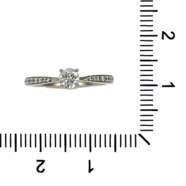 Ring, 18K, Weißgold, Brillanten