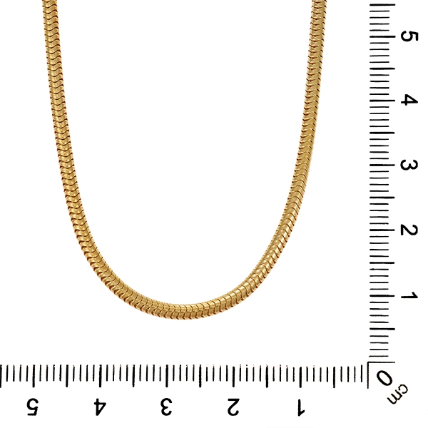 Kette, 18K, Gelbgold, Schlangen-