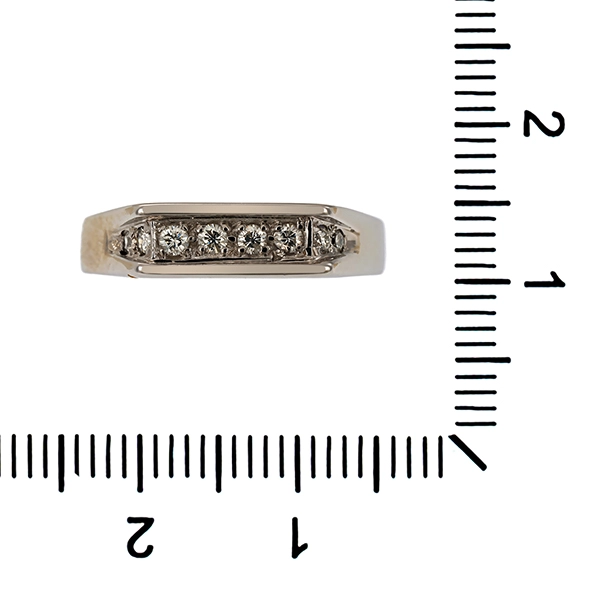 Diamantring, 14K, Weißgold, Brillant 0,16 ct