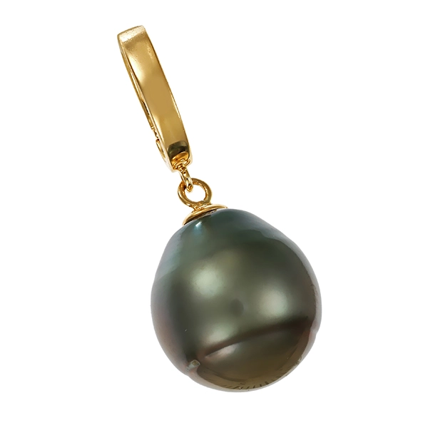 Anhänger, 14K, Gelbgold, Perle
