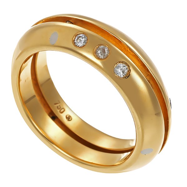 Ring, 18K, Gelbgold, Brillanten, U54