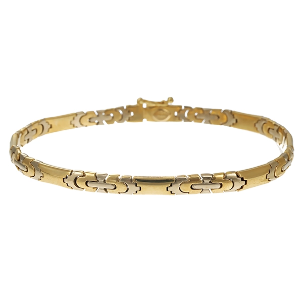 Armband, 14K, Gelb-/Weißgold