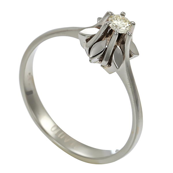 Brillantring, 18K, Weißgold