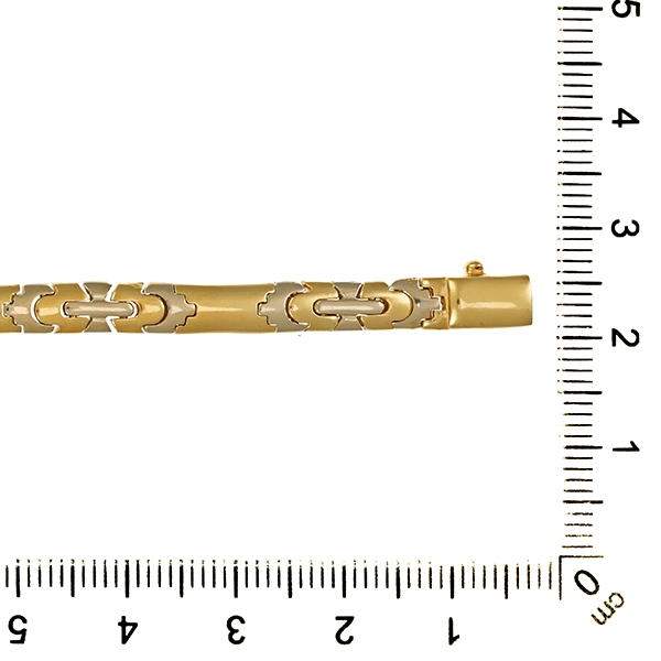 Armband, 14K, Gelb-/Weißgold