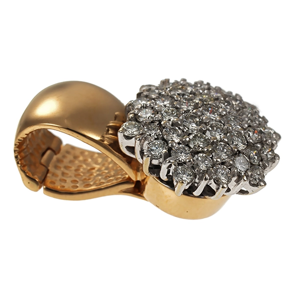 Anhänger, 14K, Gelb-/Weißgold, Brillanten 0,89 ct